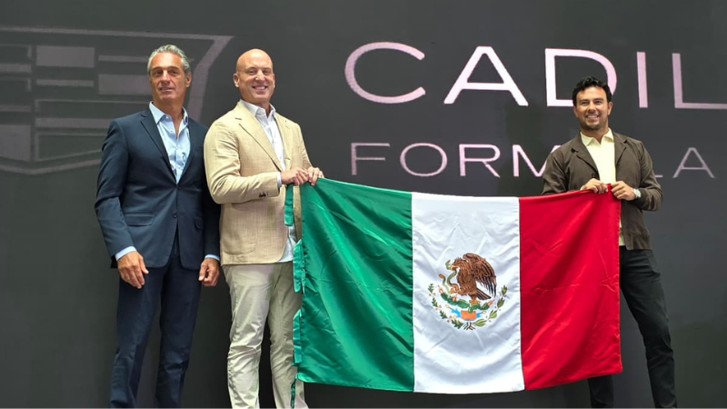 Presentación Checo Perez con Cadillac 2026